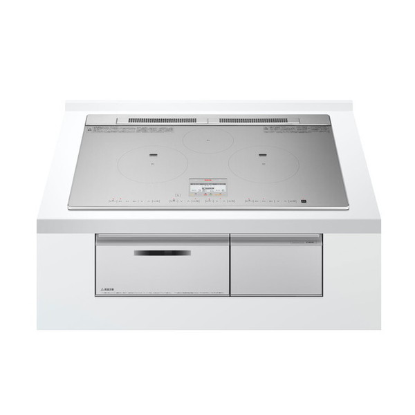 日立 IH クッキングヒーター 単相200V ビルトイン 75cm幅 IH3口 HT-N8STWFS 火加減マイスター N8Tシリーズ 適温調理 ワンタッチ火力ボタン 液晶パネル 見やすい 文字大きい フラット庫内 W平面ヒーター 遠赤外線 シルバー|総合通販PREMOA 店