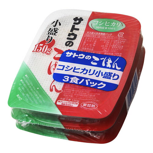 サトウ食品 サトウ こだわりコシヒカリ 小盛 150g×3 ×12 メーカー直送 プレゼント ギフト
