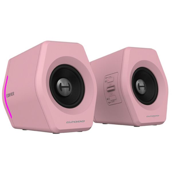 Hecate ゲーミングスピーカー G2000 16W出力 Bluetooth 4.2 フルレンジスピーカー USB/3.5mm RGBライト付き ピンク (日本正規代理店品) ED-G2000-PK Edifier