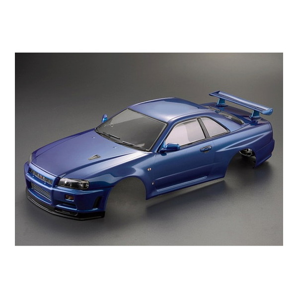 NISSANスカイラインBNR34 ボディ(メタリックブルー) 流星