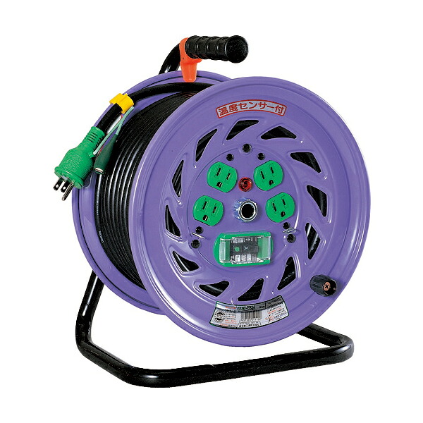 日動工業 NFEB34 電工ドラム 標準型100Vドラム アース付 漏電しゃ断器付 30m NF-EB34｜総合通販PREMOA 店 29,946円