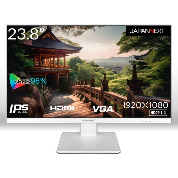 JAPANNEXT JN-238i75F-W ホワイト [23.8型 フルHD 液晶ディスプレイ]｜総合通販PREMOA 店
