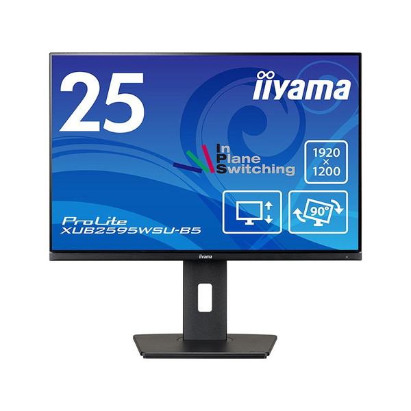 iiyama XUB2595WSU-B5 [液晶ディスプレイ 25型/1920×1200/D-sub、HDMI、DisplayPort/ブラック/スピーカー：あり/IPSパネル/昇降/回転] 34,951円