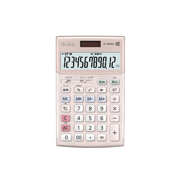 CASIO JS-20WKA-PK-N 電卓 ジャストサイズ 6,818円