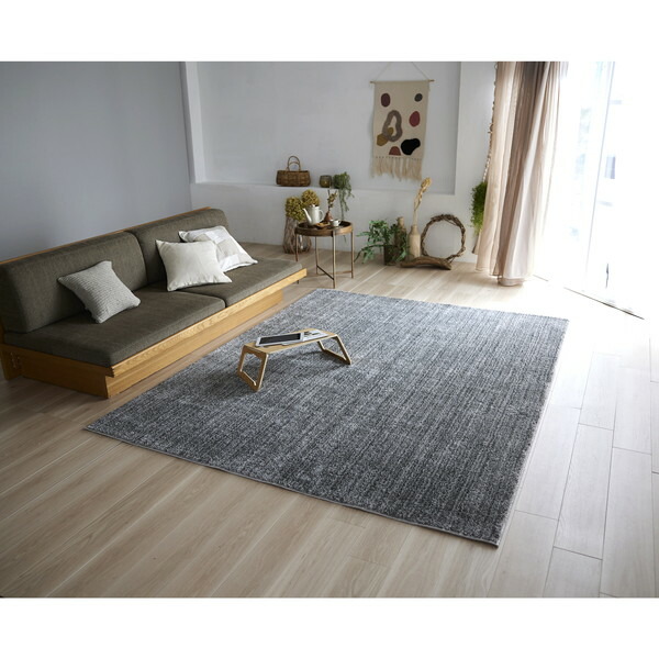 楽天市場】スミノエ 13476149 190×240cm GRY 洗える ラグ エクリュ 190