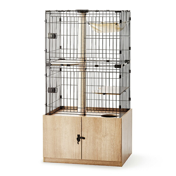 専用です⭐︎アイリスオーヤマ　PKC-800 アイボリーオーク キャットケージ 4967576527613.jpg