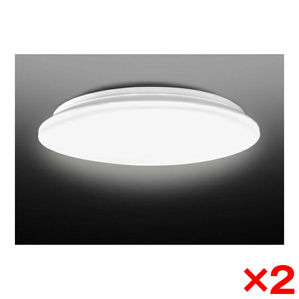 【2個セット】東芝 NLEH06R24A-DLD 洋風LEDシーリングライト (～6畳/昼光色・調光) リモコン付き 調光機能 取付簡単 常夜灯6段階調節可能