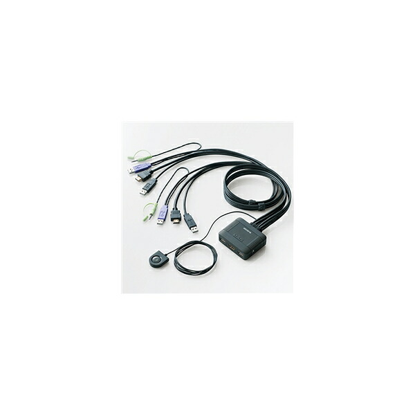 KVM-HDHDU2 ELECOM フルHD対応 HDMI対応パソコン切替器