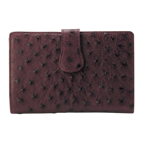 オストリッチ横長ベルト付財布 S-NO8500043WIN ワイン(代引不可)【送料無料】 4571105994120.jpg