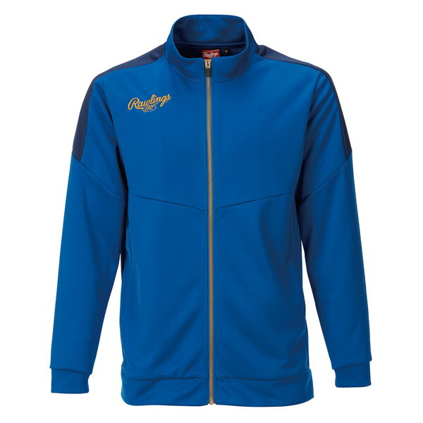 ローリングス 野球 チーム長袖ジャケット チームジャージジャケット ブルー AOS13S10-BLU-XO BLU Rawlings