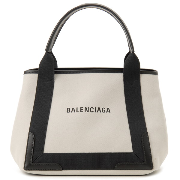 BALENCIAGA トートバッグ ホワイト/ネイビー BALENCIAGA バレンシアガ バッグ トートバッグ ハンドバッグ