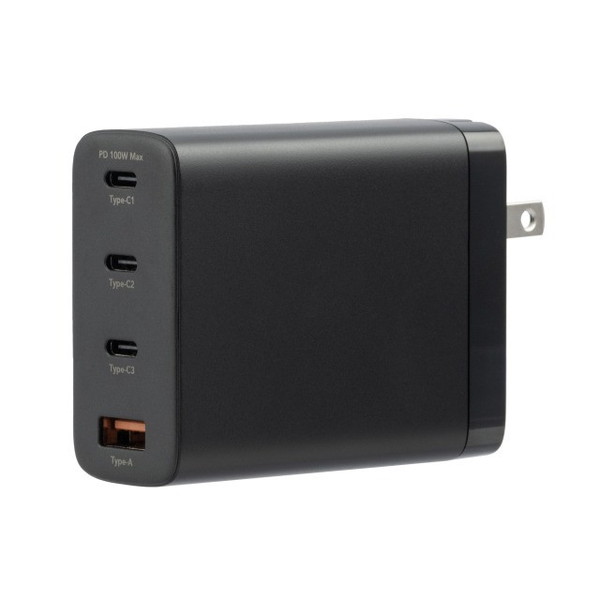 GH-JD4GA-BK GREEN HOUSE [AC充電器 4ポート 100W]