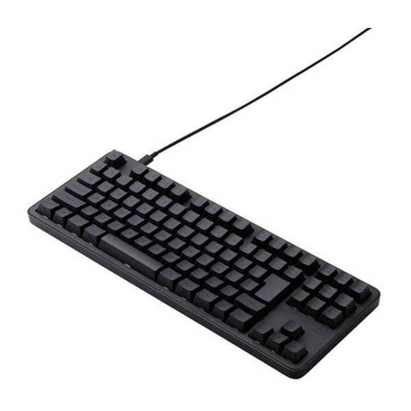 TK-MC30UKTBK ELECOM ブラック [キーボード (日本語配列91キー 有線 着脱式USBケーブル 茶軸 タクタイル メカニカル テンキーレス Leggero)]