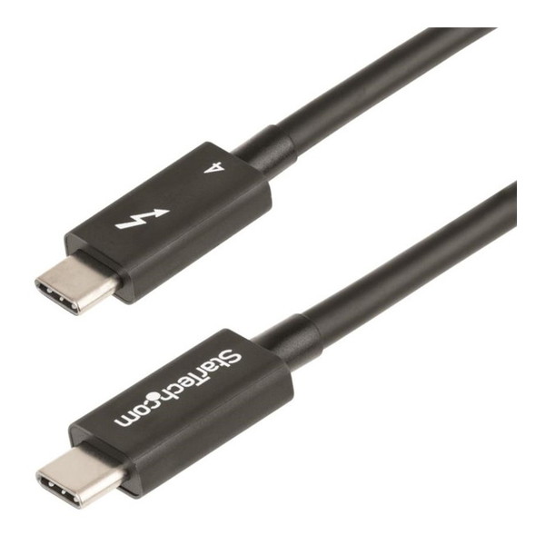TBLT4MM50CM StarTech [Thunderbolt 4ケーブル (50cm/4K8K 60hz/40Gbps/100W PD/Intel Thunderbolt認証取得/USB4、Thunderbolt 3、USB 3.2、USB Type-C、DisplayPort互換)]