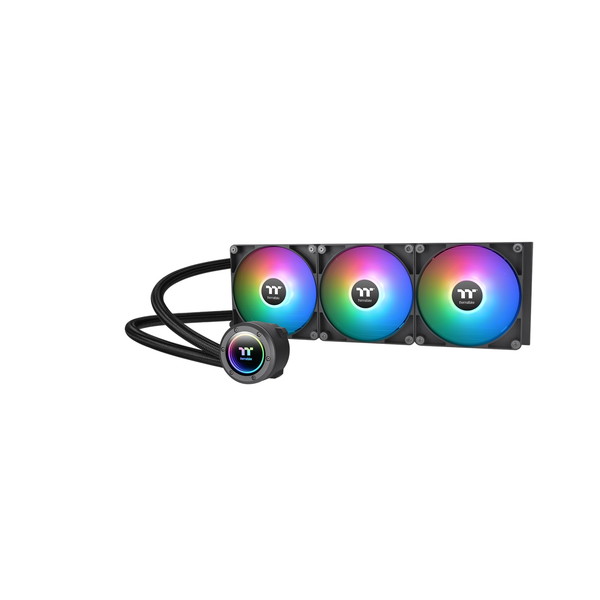 CL-W376-PL14SW-A Thermaltake ブラック TH420 ARGB Sync V2 CPU Liquid Cooler [CPUクーラー]【KK9N0D18P】