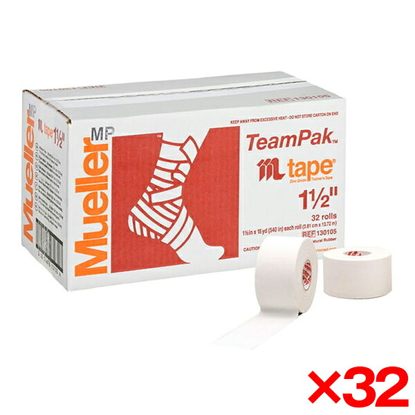 【32個セット】MUELLER ミューラー ホワイトプロテープ 38mm 130105MJ｜総合通販PREMOA 店