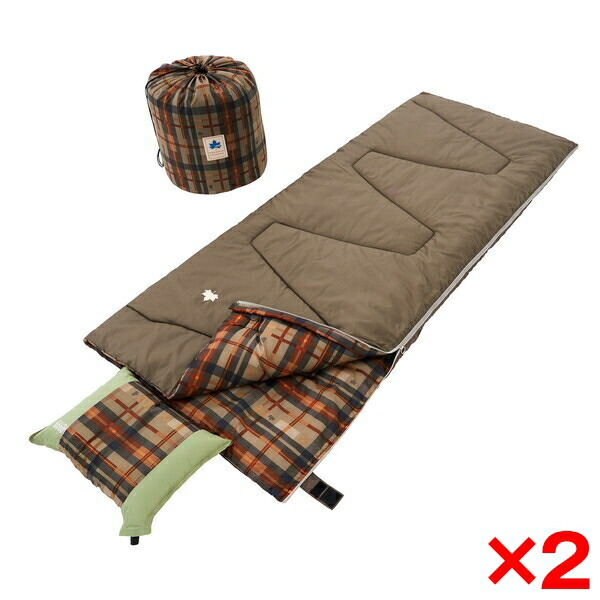 【雅】LOGOS 丸洗い シュラフ 赤 チェック 2個セット 丸洗いスランバーシュラフ・-2|ギア|寝具|シュラフ|製品情報
