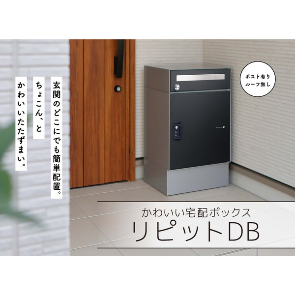 324501410 リピット DB ポスト有り マットブラック ユニソン メーカー直送