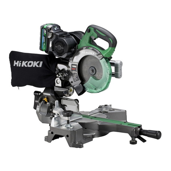C3606DRB(K)(XPSZ) HiKOKI [36V 充電式卓上スライド丸のこ (刃径165mm 両傾斜 新型蓄電池・充電器・チップソー黒シャチ付)]