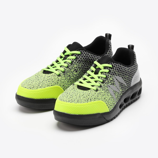 #005H イエロー 25 丸五 [マンダムニット Hi-Vis 安全靴]