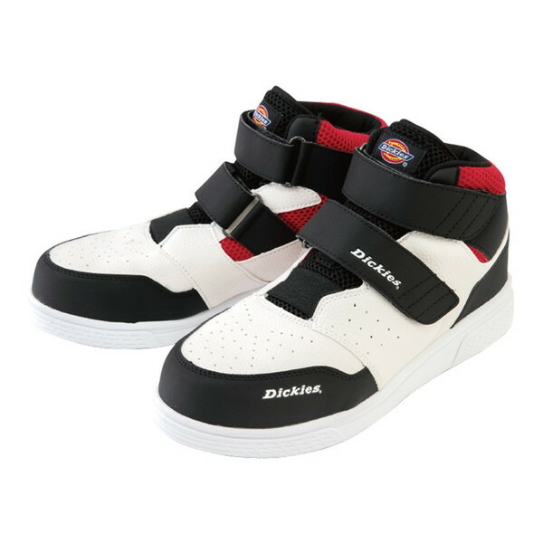 D3313 ホワイト 24.5 Dickies Wマジック [セーフティスニーカー]