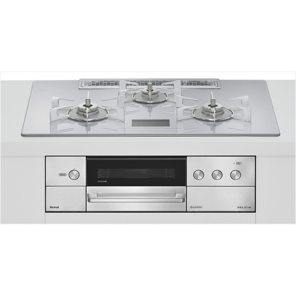 RHS72W38M14VNSTW-13A Rinnai アローズホワイト DELICIA [ビルトインガスコンロ(都市ガス用・両側強火タイプ・3口・75cm)]｜総合通販PREMOA 店