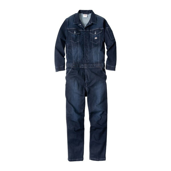D686 INDIGO XL Dickies ストレッチシルキーデニム [ツナギ]