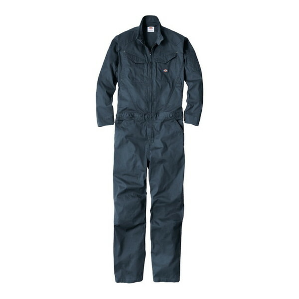 D916 ネイビー M Dickies ストレッチヘリンボーン [ツナギ]