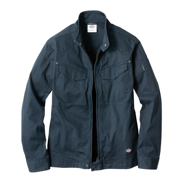 D2910 ネイビー SS Dickies ストレッチヘリンボーン [ジャケット]