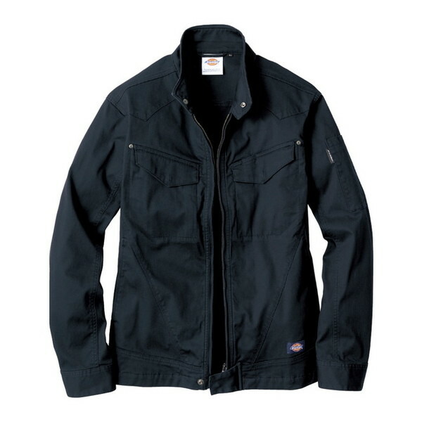 D2910 チャコール M Dickies ストレッチヘリンボーン [ジャケット]