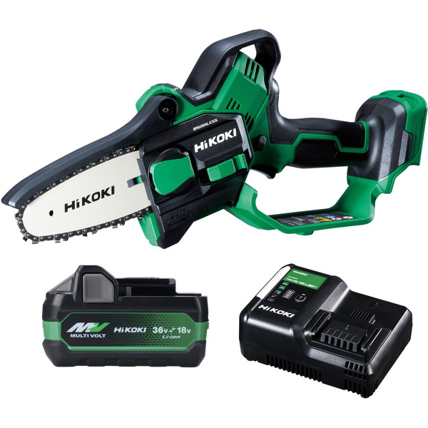 CS1810DD (XPZ) HiKOKI [18V ハンディチェーンソー 高トルクブラシレスモーター ガイドバー100mm 電池・充電器付き]｜総合通販PREMOA 店