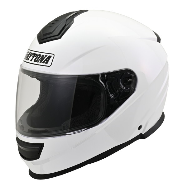 D46527 ヘルメット フルフェイス スピーカーホール装備 DN-003NM ホワイト Mサイズ(57-58cm) デイトナ