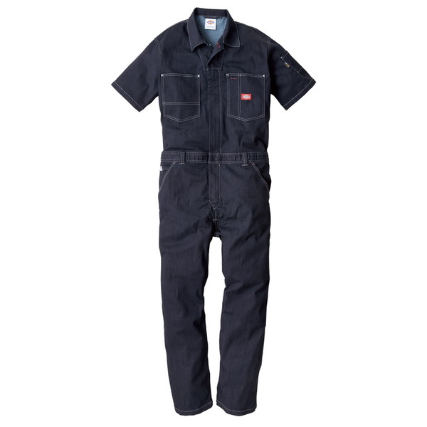 D752 INDIGO 3L Dickies インディゴ [ストレッチデニム半袖ツナギ]