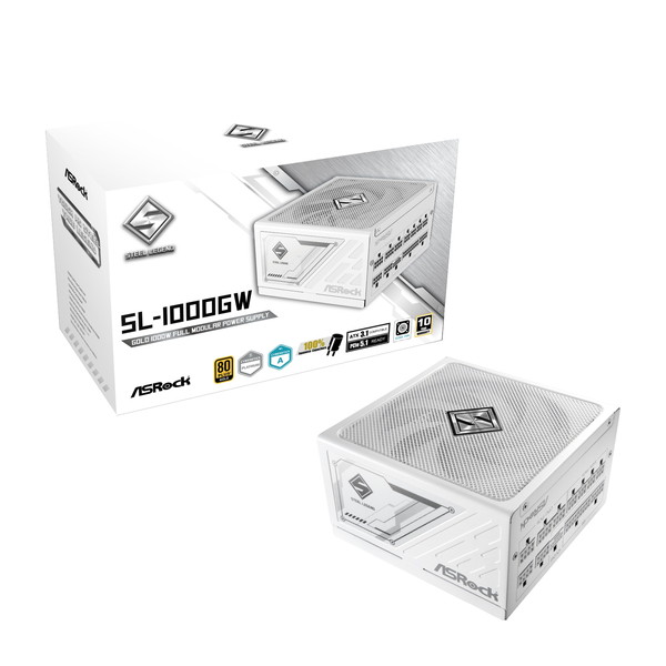 【新品・未使用】ASRock SL-1000GW 電源ユニット【白】 楽天市場】ASRock SL-1000GW ホワイト Steel Legend [電源