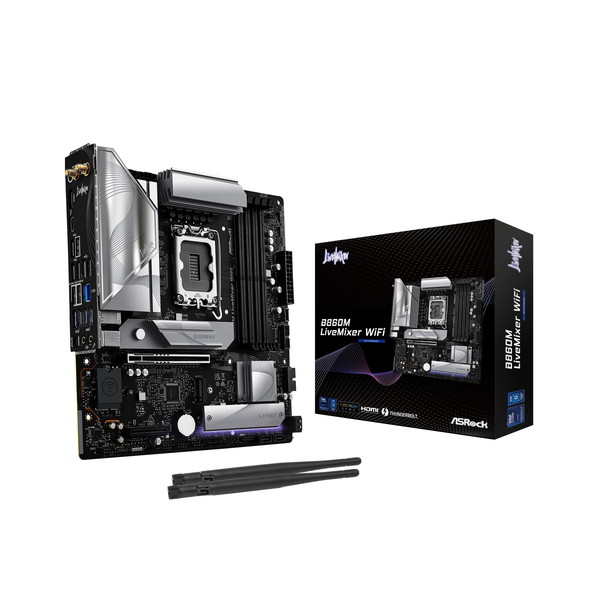 B860M LiveMixer WiFi ASRock [マザーボード]【KK9N0D18P】