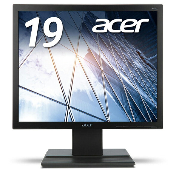 V196LBbi ACER V6 液晶ディスプレイ(19型 / 1280&times;1024 / HDMI D-Sub / ブラック / スピーカーなし / スクエア / IPS / 3年センドバック保証(パネル・バックライト1年))｜総合通販PREMOA 店