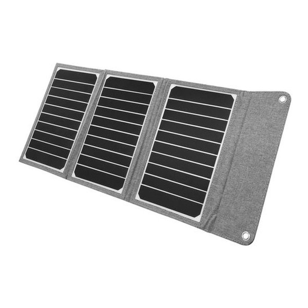 AJ-NSOLAR16W GY AIR-J [ポータブルソーラー充電器 16W] メーカー直送