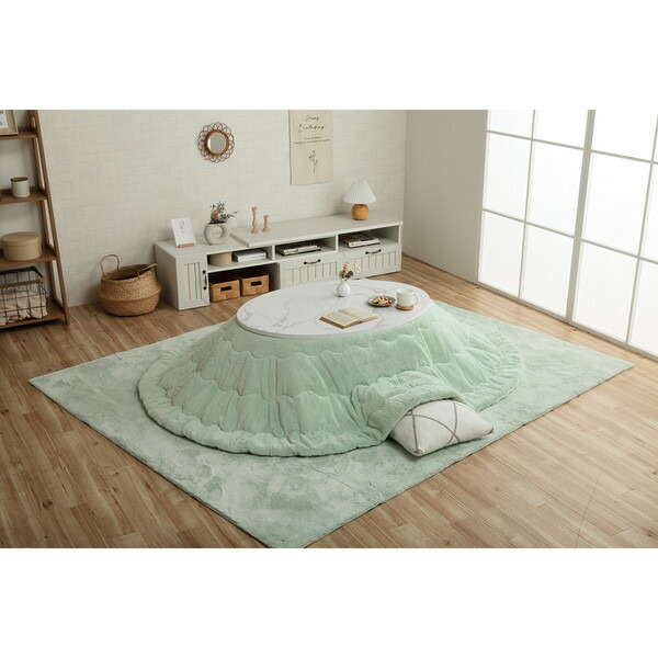こたつ布団 イケヒコ・コーポレーション 1181670127011 ラピアス 楕円形 掛 PGN 185X225 ピスタチオグリーン メーカー直送