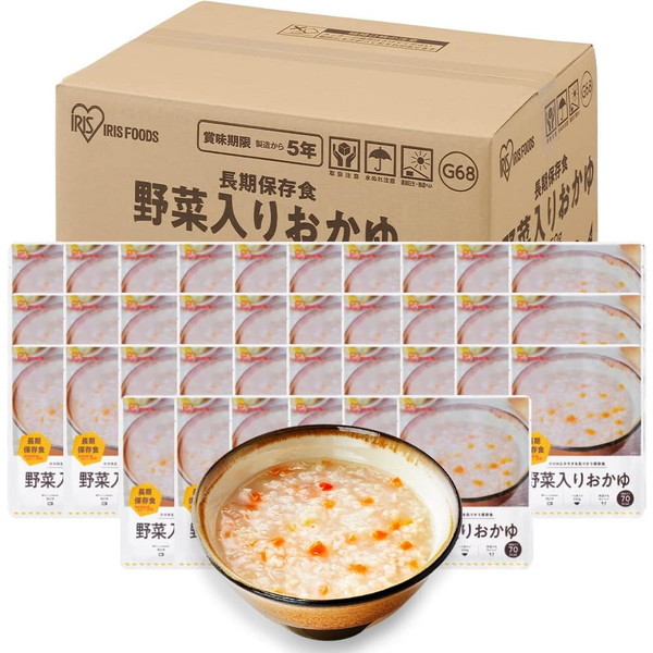 災対食野菜入りおかゆ250g(ケース) アイリスオーヤマ メーカー直送｜総合通販PREMOA 店 8,455円