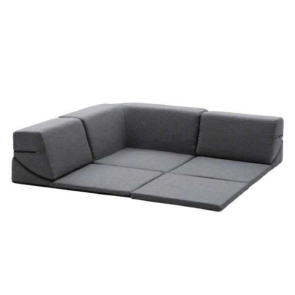 A849a-606GRY CELLUTANE グレー [マット付きコーナーソファ4点セット] メーカー直送