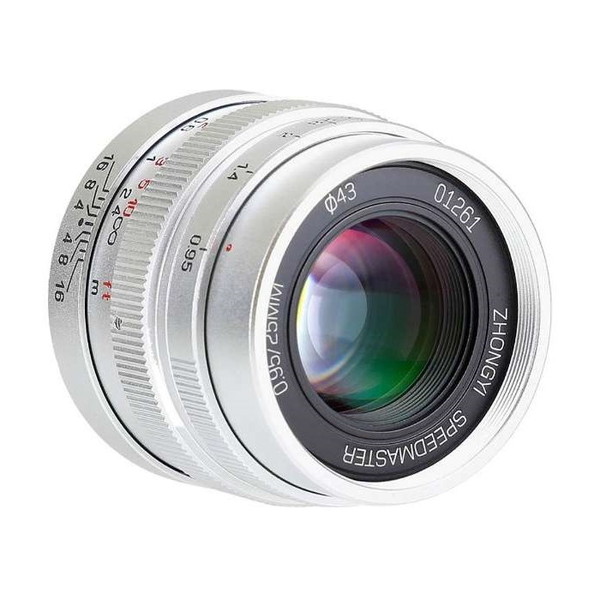中一光学 SPEEDMASTER 0.95/25mm (MFT) SV シルバー [ 単焦点レンズ(マイクロフォーサーズ) ]｜総合通販PREMOA 店
