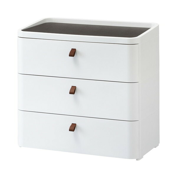 ロイヤルドロアー 723 WH/DBR SANKA [収納ケース 3段 (幅72cm)] メーカー直送｜総合通販PREMOA 店