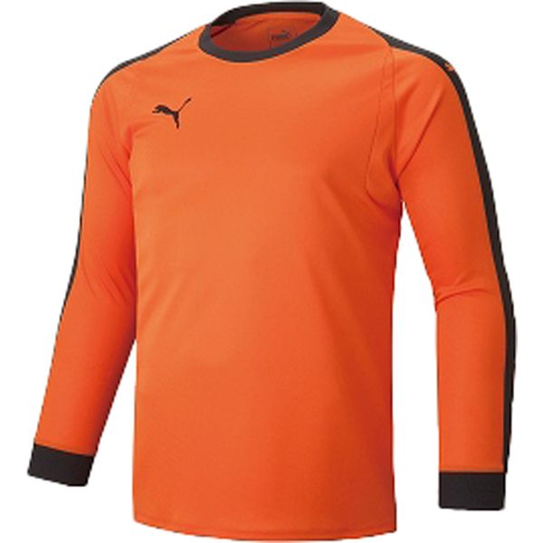 プーマ サッカーウエア LIGA GK シャツ パッドツキ ゴールデン ポピー×プーマ ブラック M 729965 04 PUMA