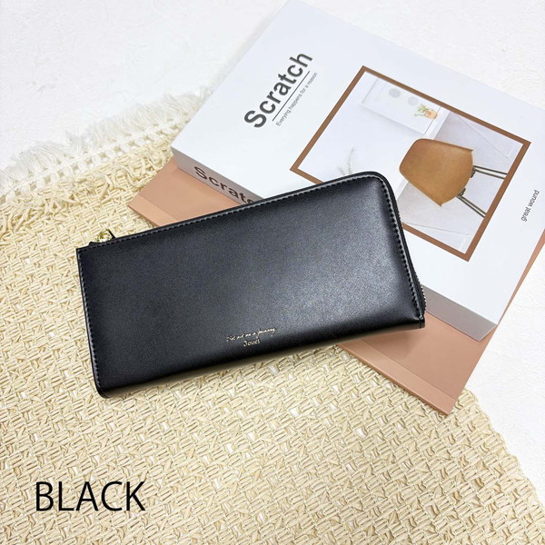 GIBOUS ブラック 長財布 gibous Large black cross wallet