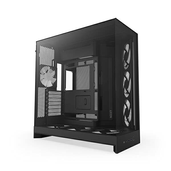 CM-H92FB-P1 NZXT ブラック H9 Flow RGB+ (2025) [PCケース]【KK9N0D18P】