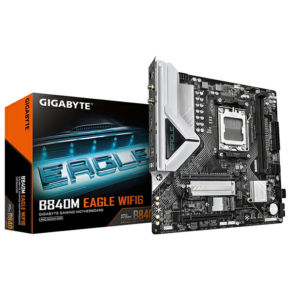 B840M EAGLE WIFI6 GIGABYTE ブラック [マザーボード]【KK9N0D18P】 14,948円