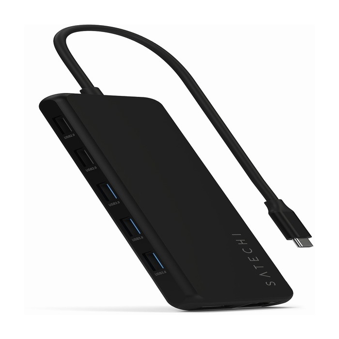 PST-P3D13K Satechi ブラック [ハブ・ドッキングステーション 13-in-1 USB-C Triple Display Multiport Adapter 【日本正規代理店品】]｜総合通販PREMOA 店