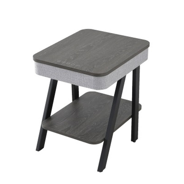 スピーカー付きサイドテーブル AST-4850(GY/BK) Amazon.co.jp: 山善(YAMAZEN) サイドテーブル スピーカー付き