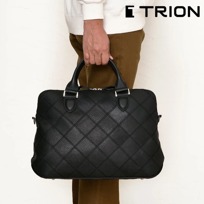 TRION 虎イオン メンズ トートバッグ A4大きさ相応う肩先付き添い人2way パッチワーク ジッパー開閉 DPC273