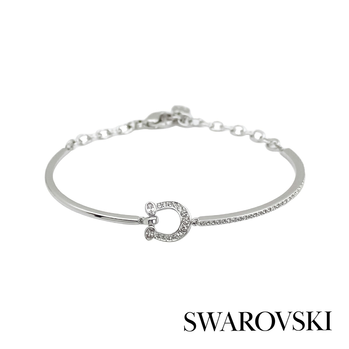 スワロフスキー SWAROVSKI Symbolica ブレスレット 5746220 ホワイト レディース クリスタル ロジウム・プレーティング アクセサリー ジュエリー プレゼント｜PRESENSE 10,904円